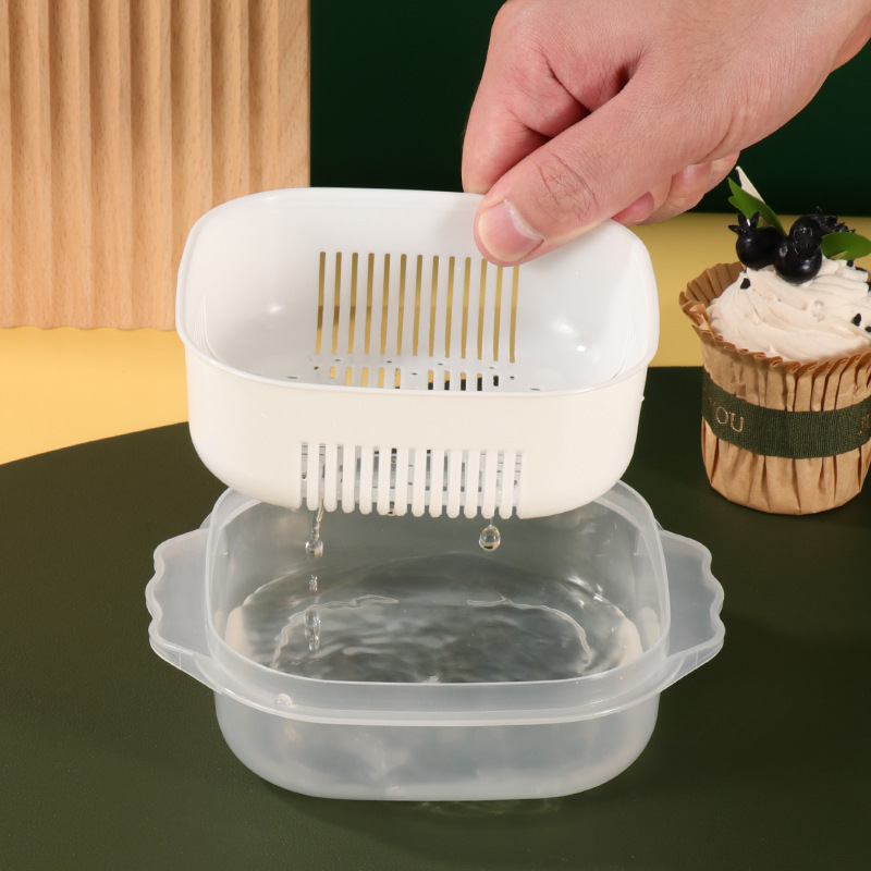 Picture of Japanese Style Rice Packing Box Refrigerator Fresh-keeping Box Microwave Heating Lunch Box Portable Lunch Box for Students and Office Worker