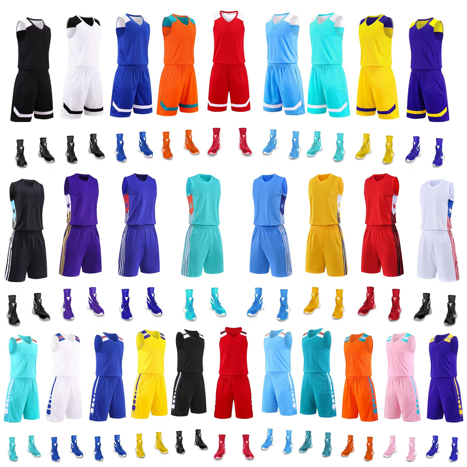 New Basketball Suit Children Adult Basketball Training Vest Student Game Basketball Sports Team Suit
