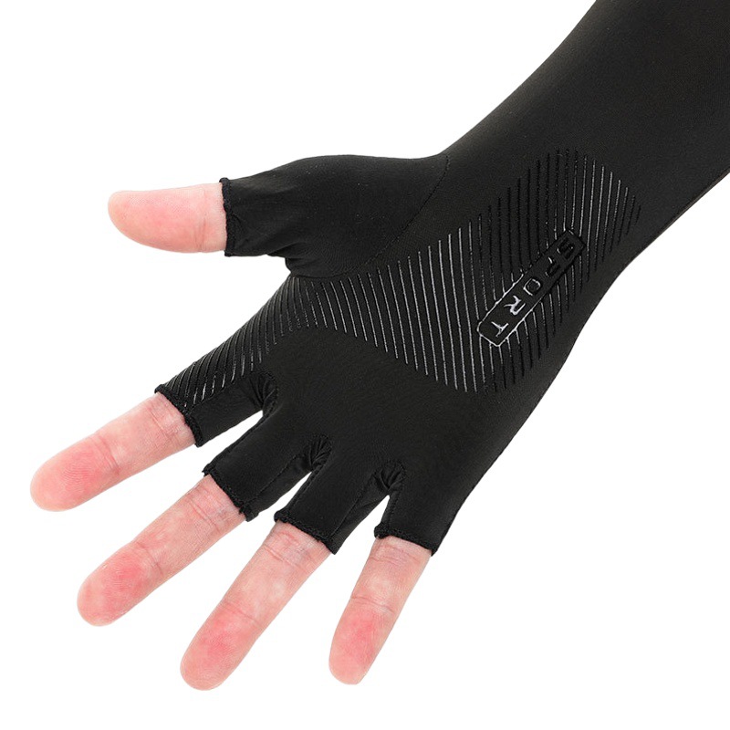 Summer sun protection oversleeve men's UV protective gloves women's thin ice silk gloves outdoor riding ice sleeve arm protection cover