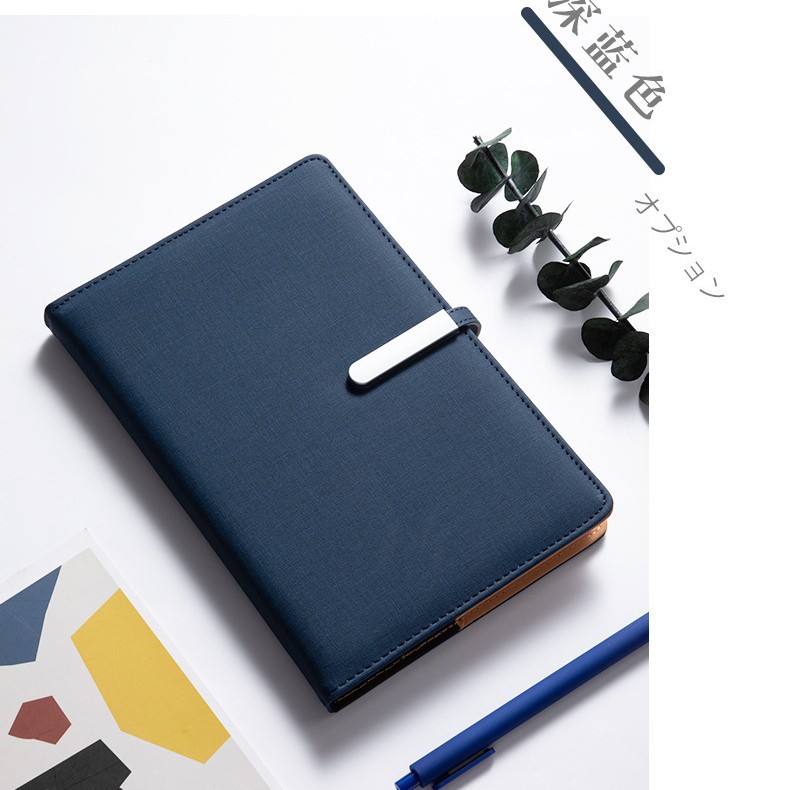 Picture of A5 business notebook B5 metal buckle PU notebook can add logo office notebook Workbook