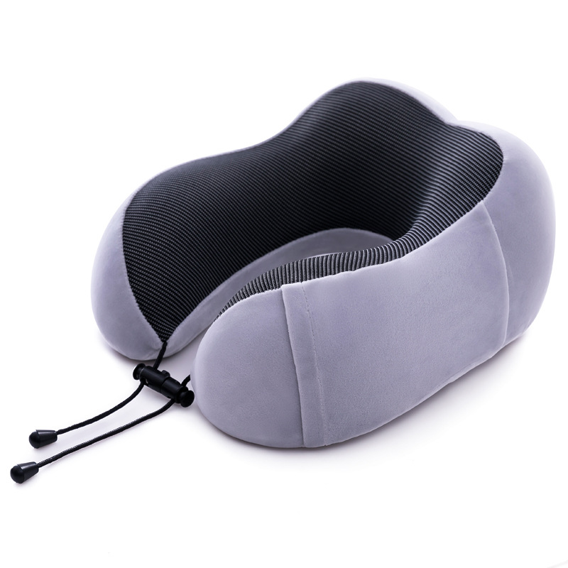 Picture of Cross-border U-shaped neck pillow can be fixed Logo simple memory foam U-shaped pillow wholesale travel neck pillow portable U-shaped pillow