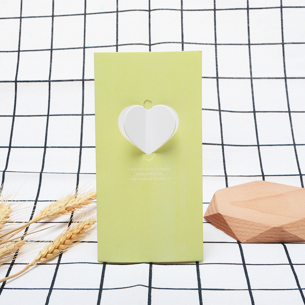 Picture of Korean stationery creative wings love greeting card message New Year Christmas blessing Valentine's Day card can be customized