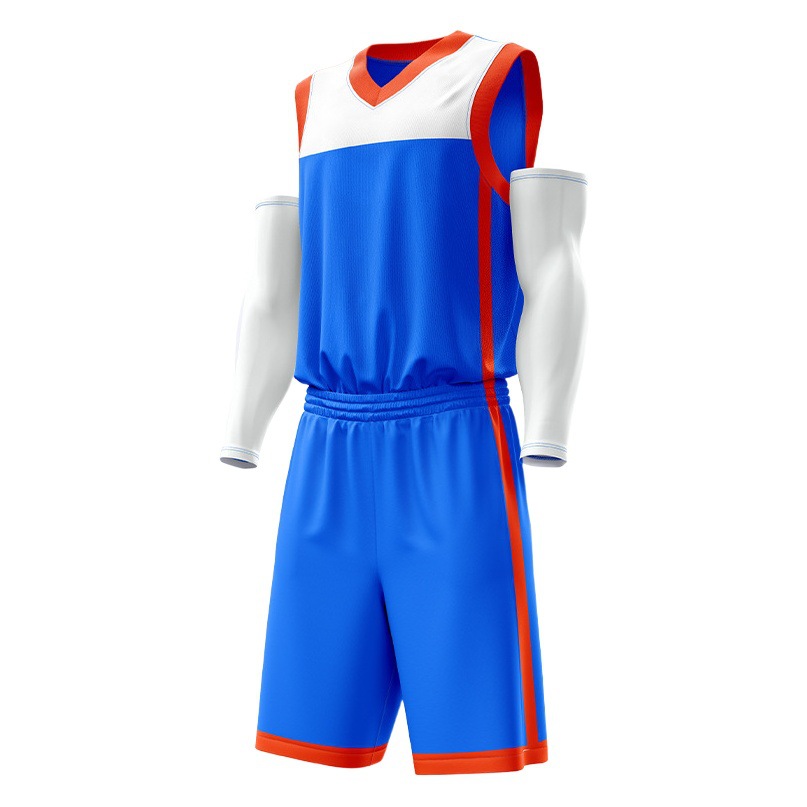 High Quality Basketball Suit New Dream Team Uniform Competition Training Suit Children Adult Orange Jersey Male Printing