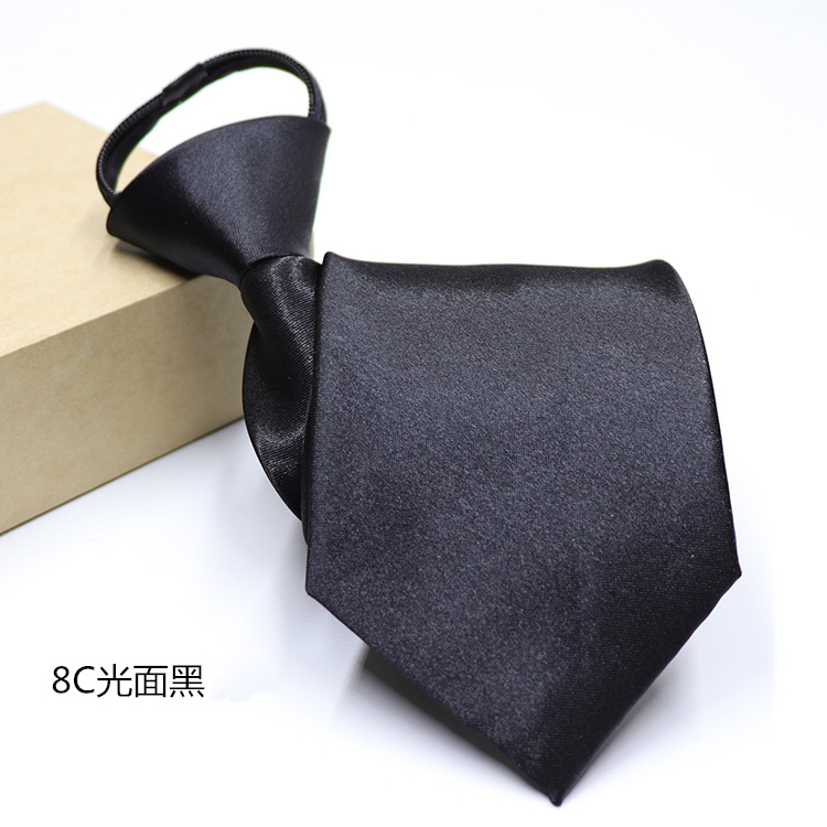 Picture of Men's Easy-To-Pull Casual Zipper Tie New Korean Style Professional Formal Wear Convenient Lazy Tie Ready for Sale