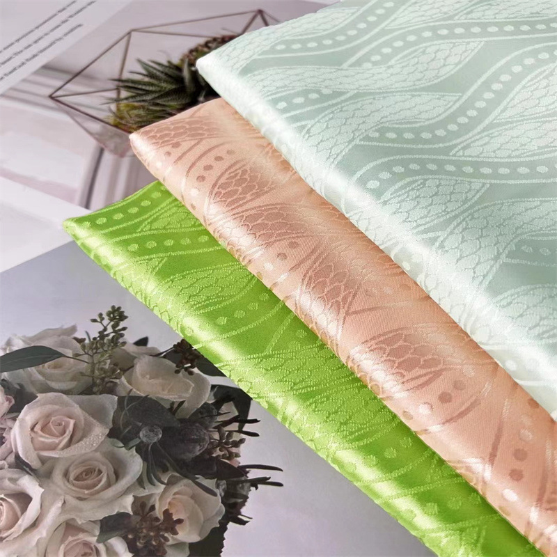 Picture of Spring and Summer Satin satin satin jacquard fabric dragon scale pattern dark pattern jacquard Hanfu Tang suit skirt vest skirt fabric