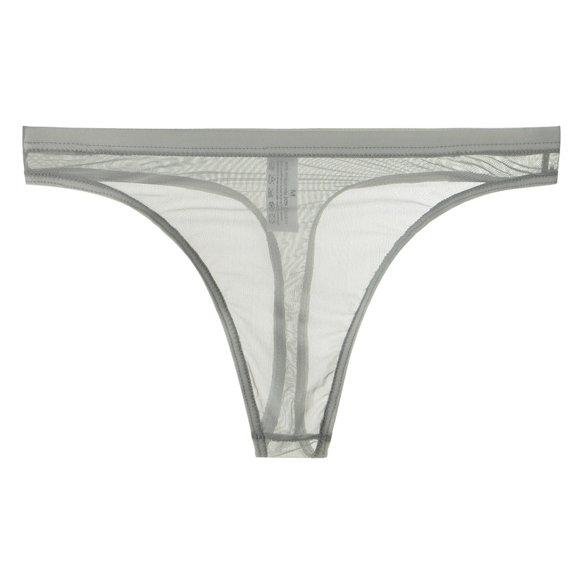 Junyou Men's Underwear Ultra-thin Gauze Transparent Pocket Thong Soft Breathable Sexy Unisex Underwear