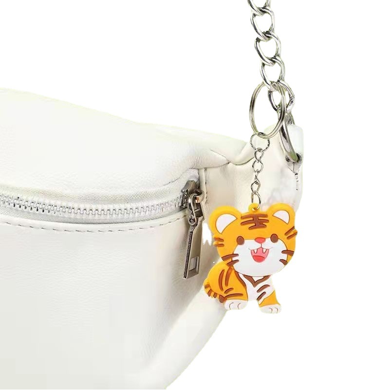 Cross-Border Amazon In-Stock Supply of Cartoon Animal Keychain Pendants, Three-Dimensional European and American Party Pendants