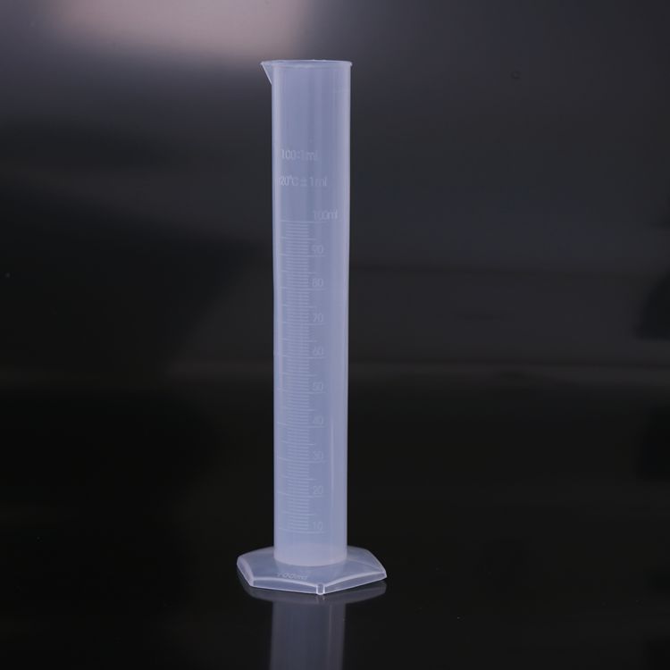 In stock 100ml plastic measuring cylinder laboratory equipment measuring barrel