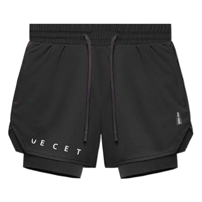 European and American new shorts men's sports fashion brand leg training double-layer fifth pants muscle fitness basketball shorts men