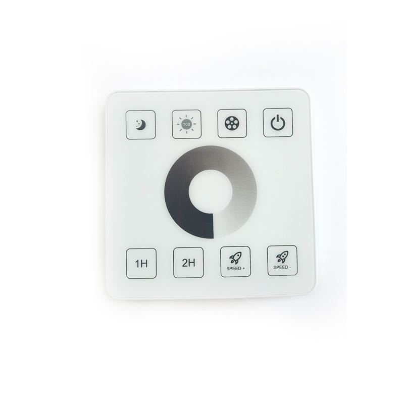 Picture of Xilai lamp RF wireless 86 panel switch monochrome dimming controller full touch dimming with cover 5-24V 30A