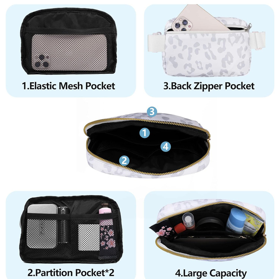 Picture of Amazon Outdoor Running Waist Bag Lulu Same Style Crossbody Bag Chest Bag for Men and Women Fashionable Nylon Waterproof Sports Waist Bag