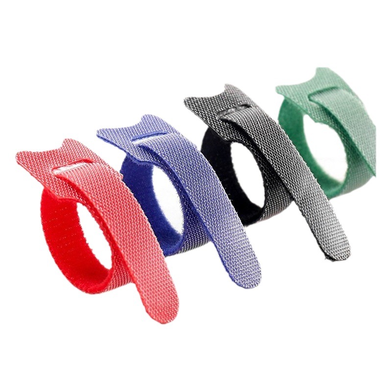 Velcro Tie Strap T-shaped Cat Head Data Cable Storage Tie Strap Nylon Self-adhesive Tie Back-to-back Tie Strap