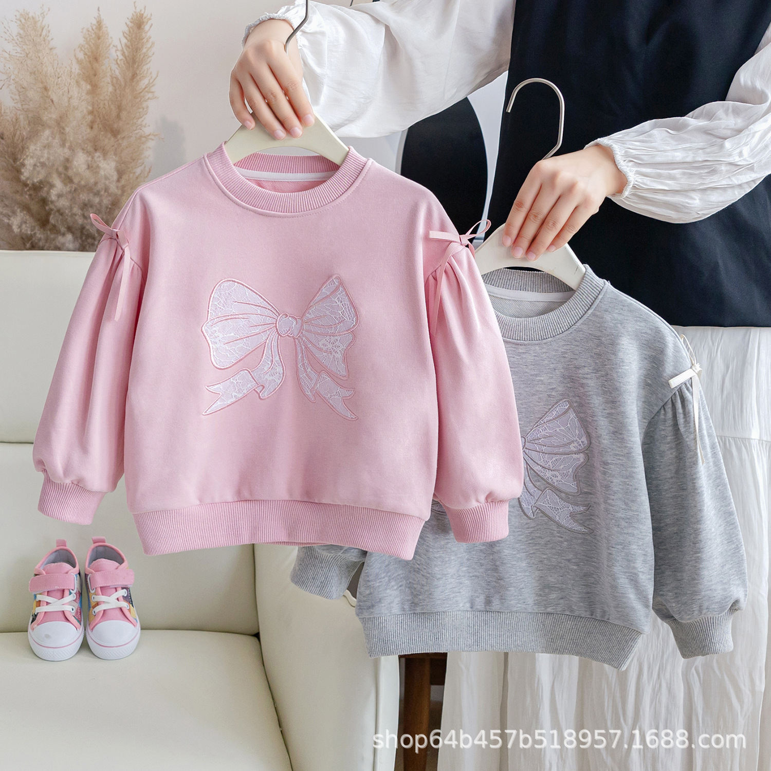Girls' Autumn New Korean Style Top Baby Fashion Cute Long Sleeve Autumn Clothes Children's Spring and Autumn Cute Outer Wear Sweatshirt