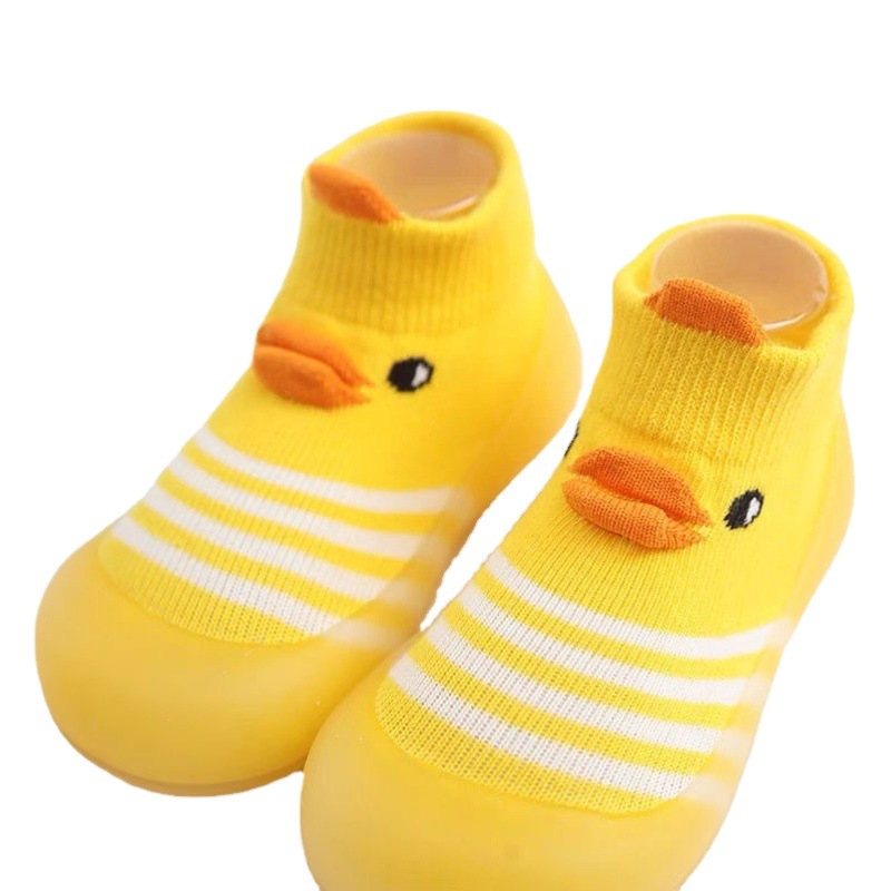 Ins Summer and Autumn Baby Toddler Shoes Soft Sole Baby Pre-Step Shoes Floor Socks Kidsren's Socks Shoes Non-Slip Rubber Sole Cartoon