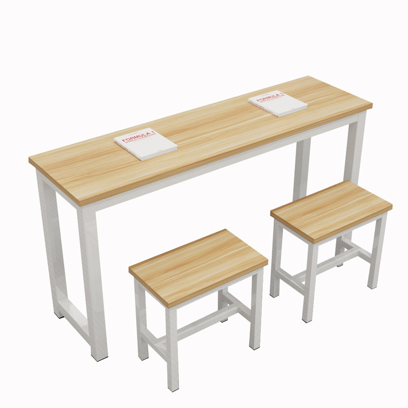 Picture of Student Desks and Chairs Training Tutoring Class Double Writing Desk Modern Home Bedroom Double-Layer Calligraphy Long Table