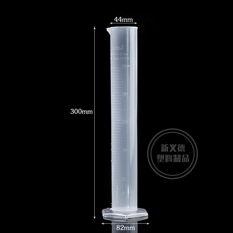 Picture of SOURCE manufacturer plastic measuring cylinder thickened PP scale measuring cylinder measuring cup white line measuring cylinder acid and alkali resistant scale clear