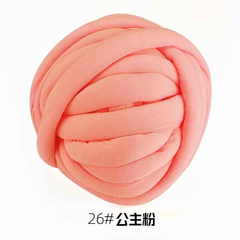 Picture of Heart-filled cotton coarse cotton fabric thread hand-woven blanket bag cat nest wool core-spun yarn thread machine-washed OHHIO new style