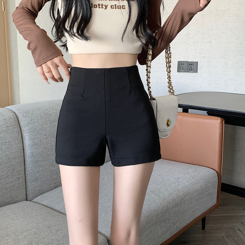 2023 New Cyber Celebrity Sexy High Waist Slimming Bag Hip Large Size Slimming Elastic Pole Dance Shorts Women's Summer Hot Pants