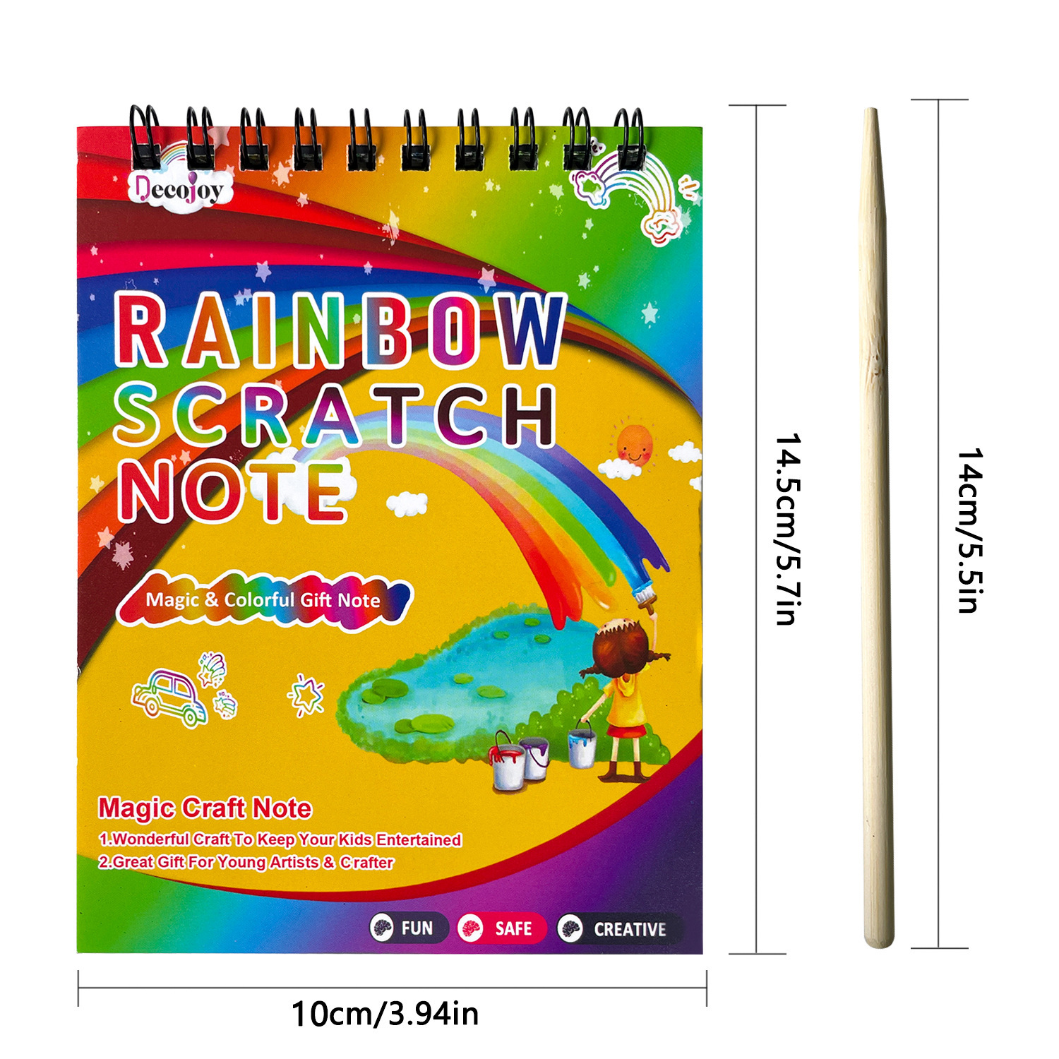 Picture of Children's DIY scratch painting book creative colorful graffiti book kindergarten art supplies wholesale student stationery Painting Book