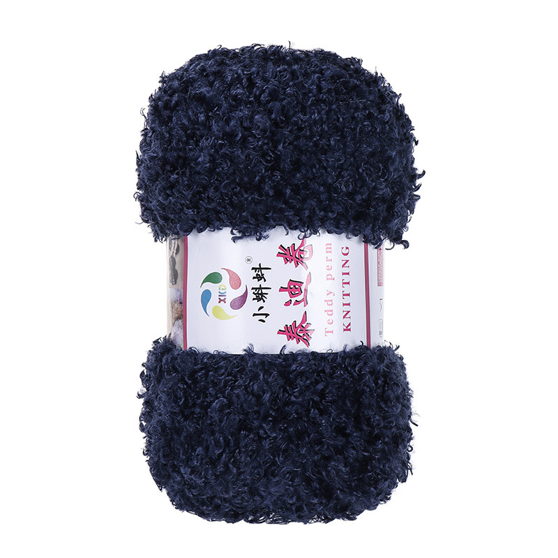 Picture of Wholesale Teddy Curly Wool Loop Thread Handmade DIY Loop Velvet Crochet Thread Hand Knitted Scarf Doll Thread