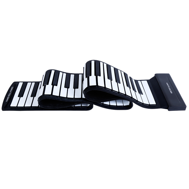 Picture of Hand-Rolled Piano 88-Key Thickeneded Silicone Without Speaker Midi Portable Foldableing Digital Piano Adult Beginner Wholesale