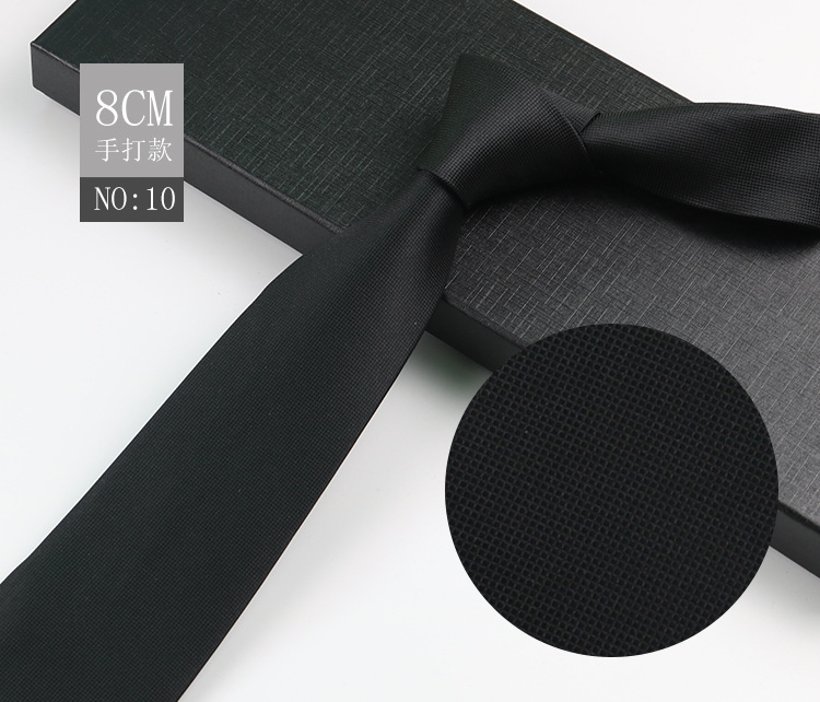 Picture of Men's Tie Business Shirt Stripesd Security Professional Formal Wear Wholesale Plus Logo Manufacturer 8cm Hand-Made
