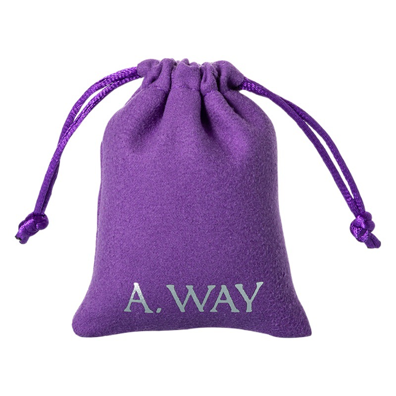 Flannel Bag Jewelry Storage Bag in stock Wholesale Handstring Gift Packaging Small Bag Jewelry Necklace Jewelry Bag