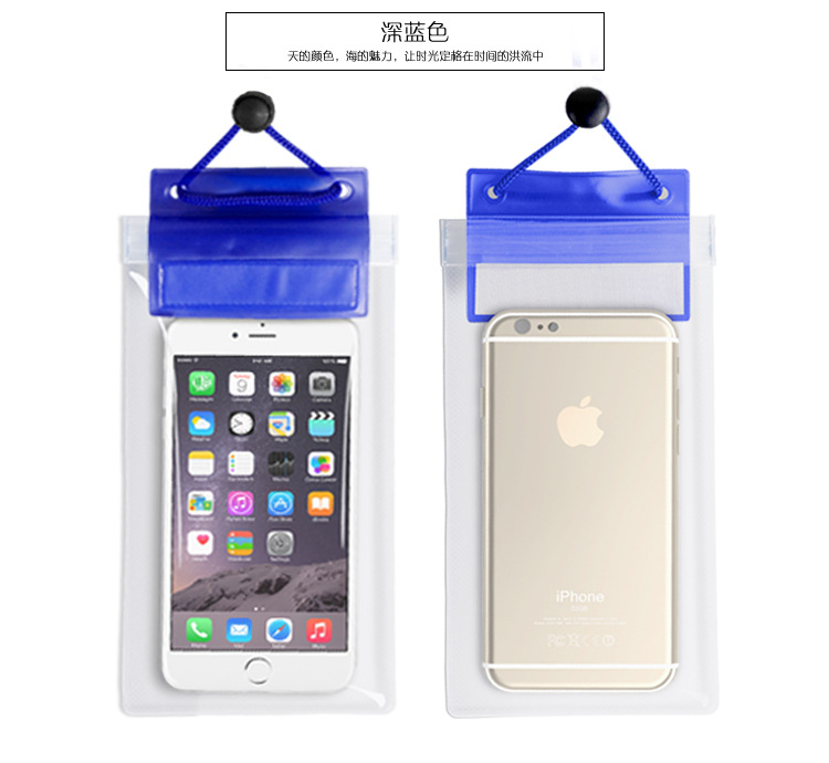 Picture of 360-Degree Barrier-Free Transparent Mobile Phone Waterproof Bag Swimming Mobile Phone Waterproof Bag Touch Screen Universal Waterproof Mobile Phone Case