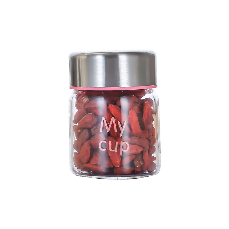 Picture of Mini sealed jar high temperature resistant High Borosilicate sealed jar glass jam bottle honey bird's nest sealed bottle logo