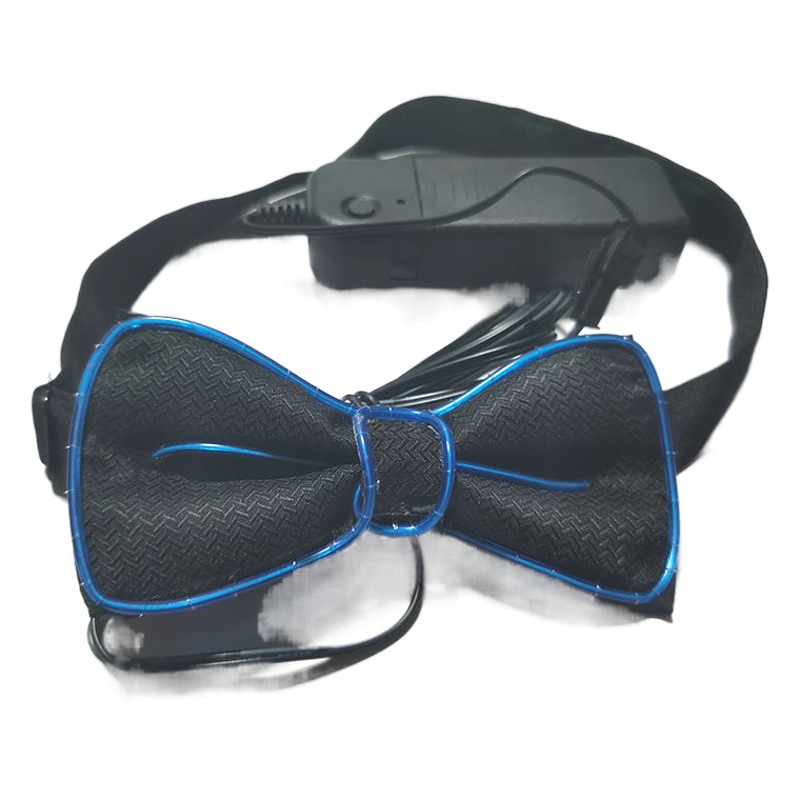 Picture of Led Luminous Bow Tie El Cold Light Bow Tie Prom Party Luminous Tie Performance Atmosphere Decoration Glitter Bow