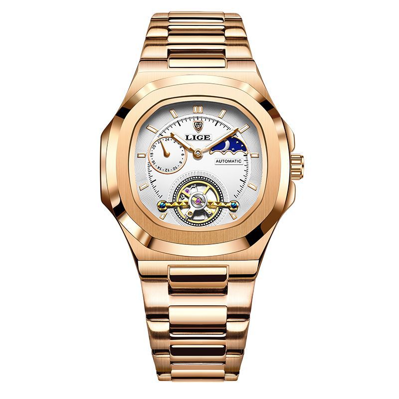 Picture of LIGE/LIGE Men's Watch Fashion Business Mechanical Watch Waterproof Multifunctional New Watch