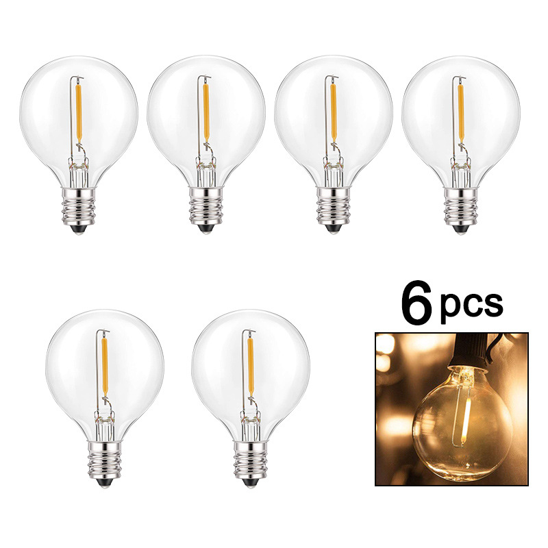 Picture of Factory spot G40LED bulb solar light string outdoor waterproof E27 bulb S14 light string E12 bulb