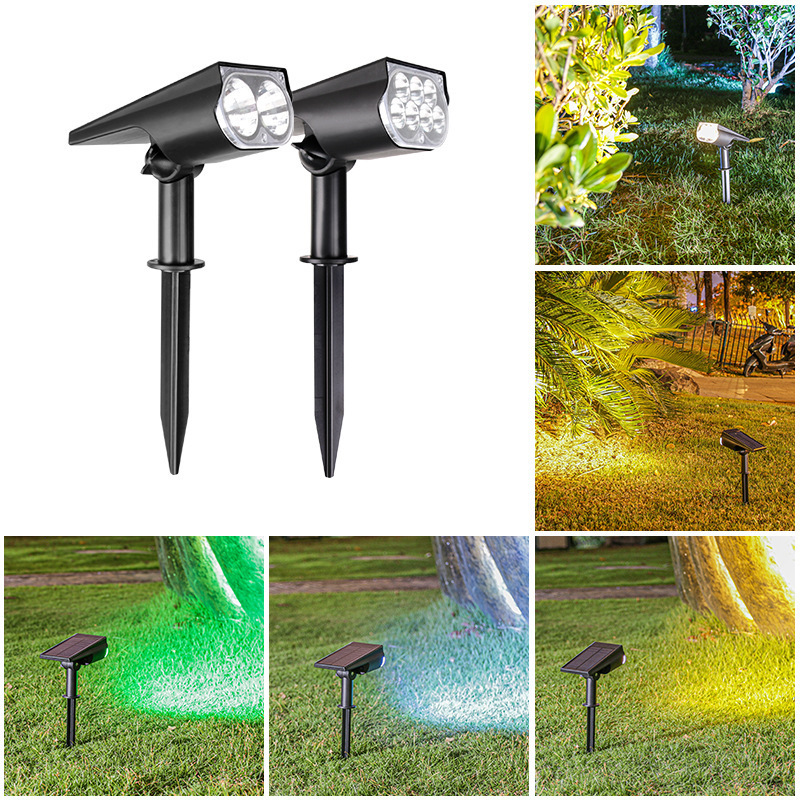 Solar Spotlights Outdoor Ultra-Bright Waterproof Lawn Lights Household Outdoor Landscape Courtyard Lights Garden Tree Lights