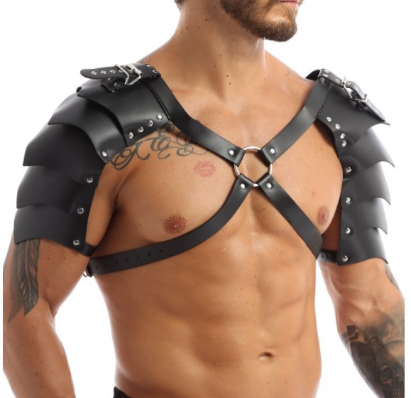 Picture of European Medieval Viking Men's Shoulder Armor Strap COSPLAY Halloween Carnival Playing Props