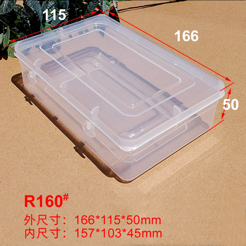 Pp Plastic Box Rectangular High Transparent Storage Parts Screw Hardware Tool Packaging Organizer Box Spot Factory