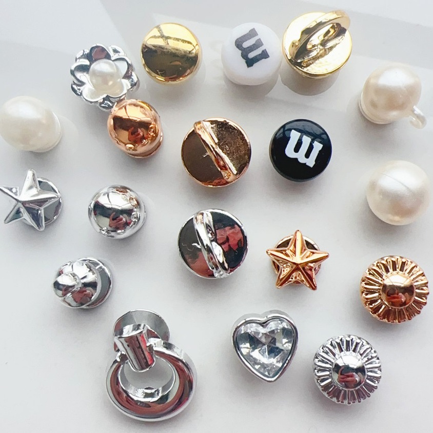 Pearl Integrated Buckle, Hole Shoe Shoe Buckle, Integrated Buckle, Shoe Material Buckle, m Bean Integrated Buckle, Bag Hole Material, Jewelry Accessories