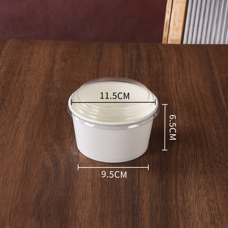 Picture of Qifeng cake mould disposable baking paper bowl 4/6/7/8/10 inch high temperature resistant non-demoulding cake embryo paper mould