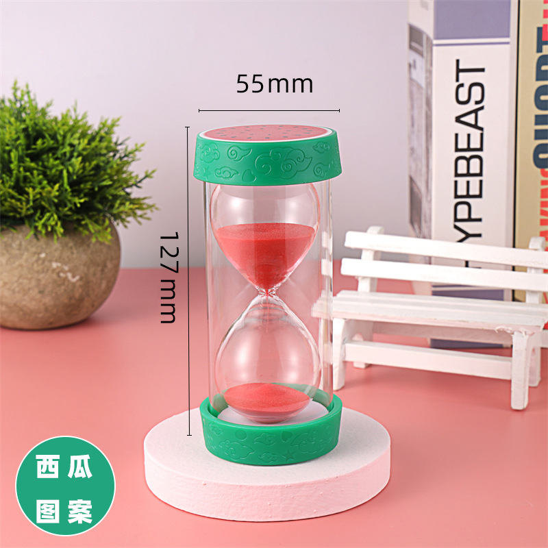 Picture of New Fruit Hourglass Timer 5/15/30Min Kidsren's Exquisite Birthday Gift Safety Anti-Fall Decorative Ornaments