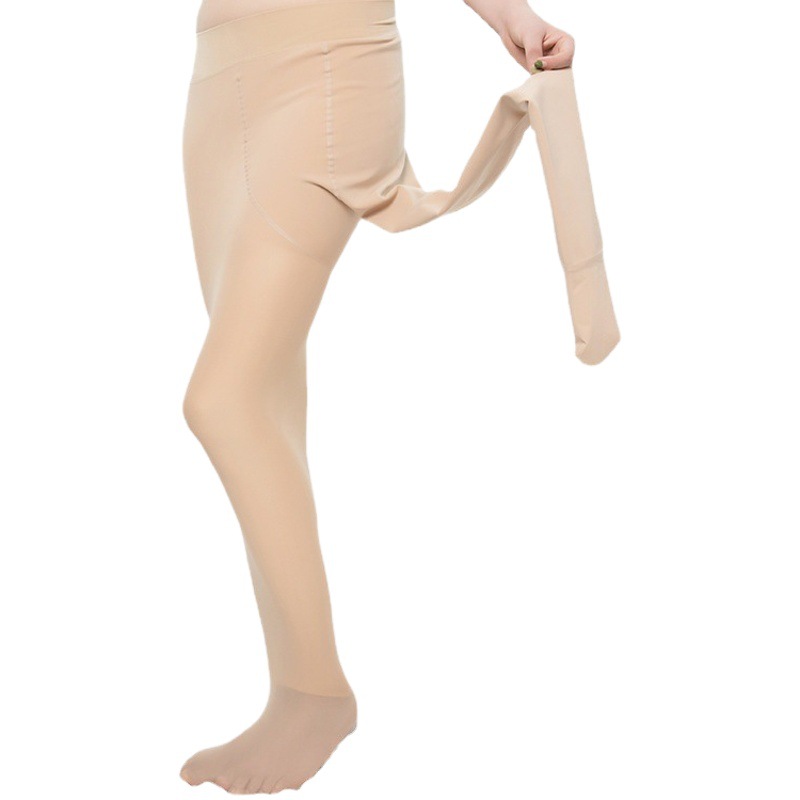 Picture of Autumn and Winter 100kg Large Size Thin Velvet Leggings Nylon Dragon Claw All-In-One Pants Plus Fat and Enlarged Coke Pants