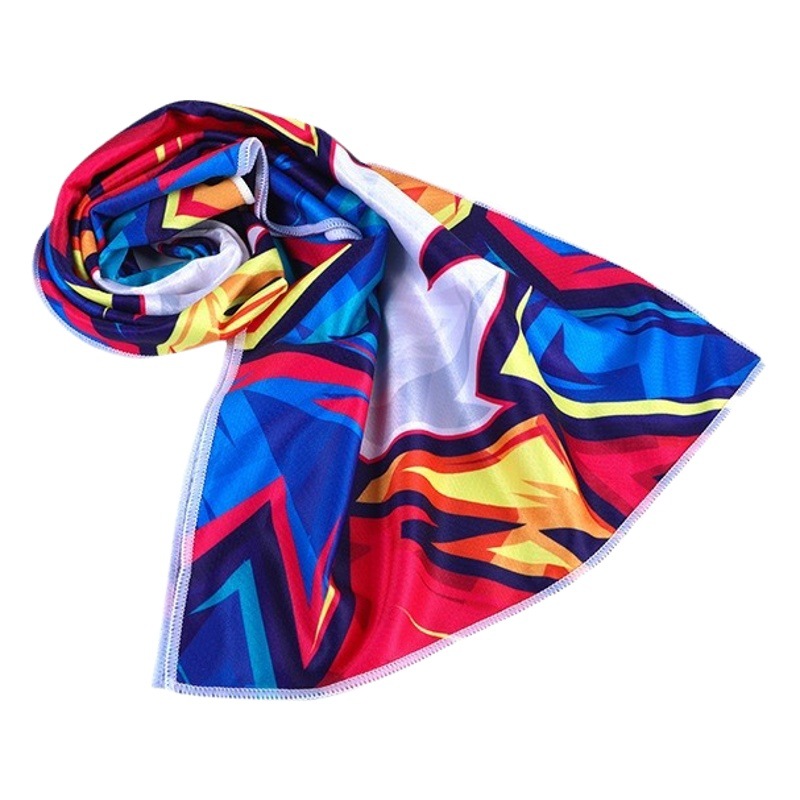 Cross-Border Ice Silk Cold-Feeling Sports Towel Yoga Fitness Quick-Drying Sweat Towel Outdoor Sweat-Absorbing Cooling Ice-Feeling Cold Towel
