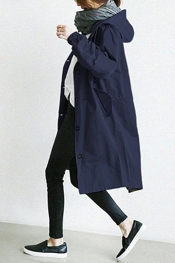 Picture of 2023 New Women's Windbreaker Autumn Mid-Length Small Casual Style Waist 8 Colors Select Fashionable and Easiest for Match