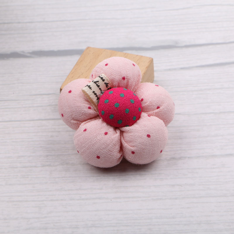 Picture of Handmade DIY jewelry accessories children hair accessories material wholesale baby hairpin fabric pumpkin flower shoes flower decoration