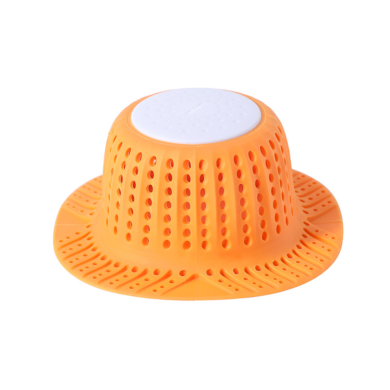 Picture of Sink anti-clogging silicone floor drain cover bathroom drain hair anti-clogging filter sewer filter