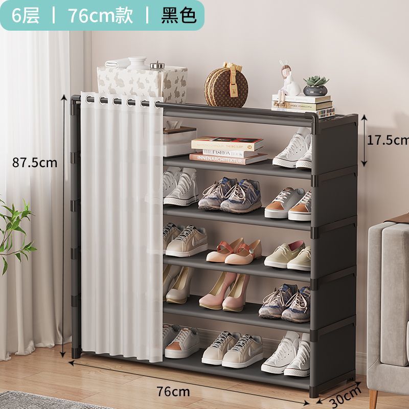 Picture of Shoe cabinet household doorway shoe rack with dust cover small narrow shade new 2023 multi-layer