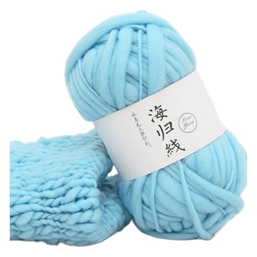 Overseas Returnee Line Big Belly Yarn Wool Thick Scarf Hat Scarf Wool Diy Iceland Wool Photography Line for Children's Photo Studio
