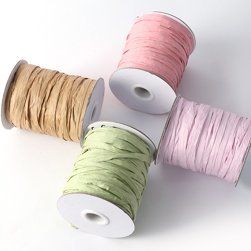 Imported and paper cotton grass Lafite line island alternative line crochet knitting environmental protection wire bag hat summer line