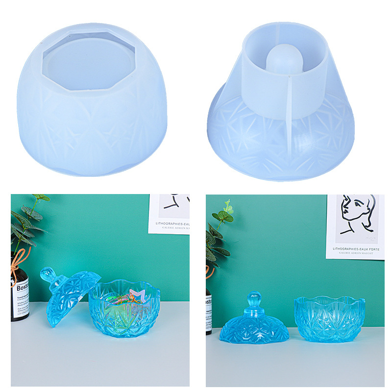 Proud Glue Dropping Mold Snowflake Storage Box Silicone Mold Mirror Amazon Resin Hot Push Jewelry