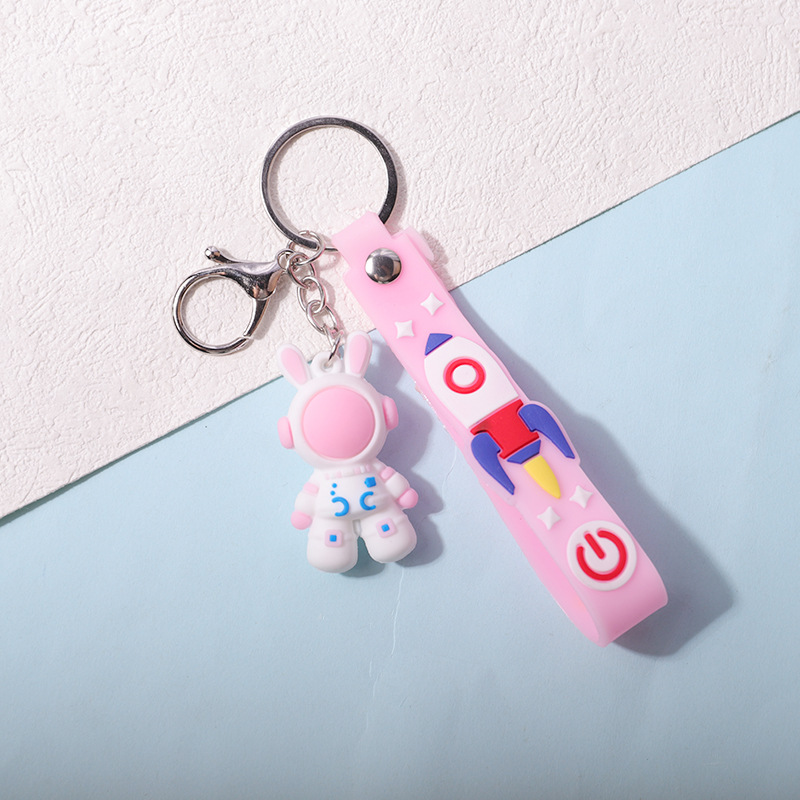 Picture of Spot cartoon astronaut keychain ornaments cute schoolbag anti-lost spaceman doll pendant handbag accessories