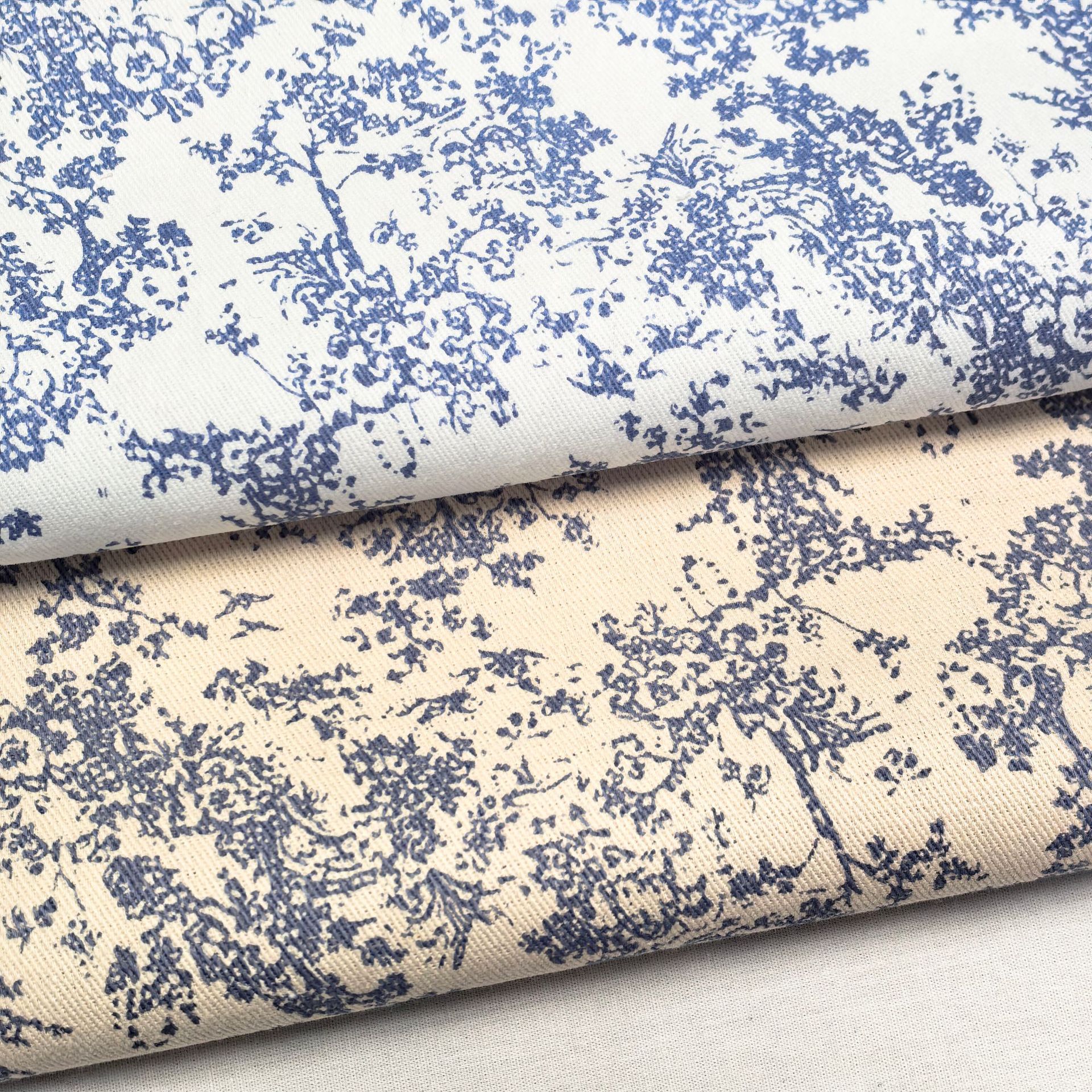 To ing wash water twill 10856 cotton floral blue and blue printed fabric coat pants box tablecloth boutique