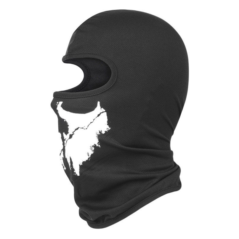 Ruidong Amazon Outdoor Spring and Summer Cycling Hood Motorcycle Helmet Lining Skull Print Hood Mask